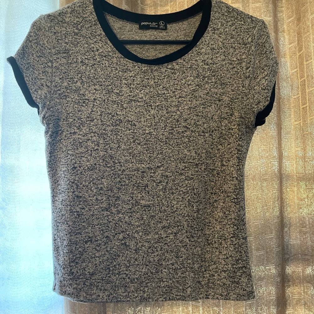 Grey Crop Top